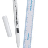 Steril skin marker og lineal i steril engangspakning