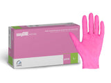 EasyCare Nitrilhandsker – Pink, Large, 100 stk